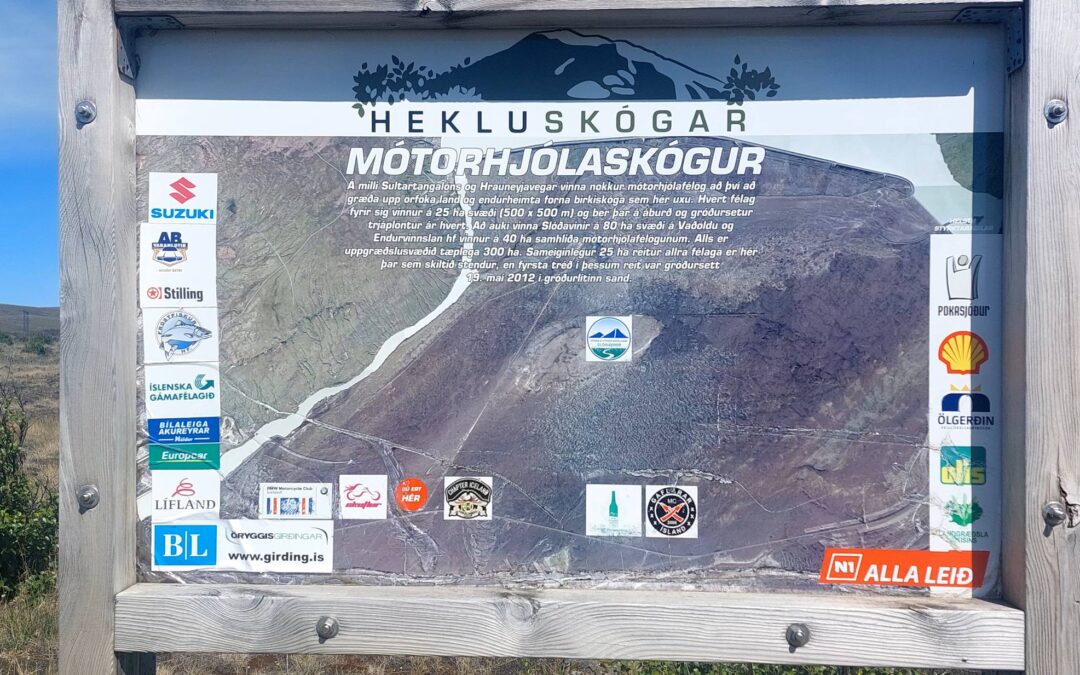 Mótorhjólaskógurinn (Hekluskógar)  ( Skemmdarverk )