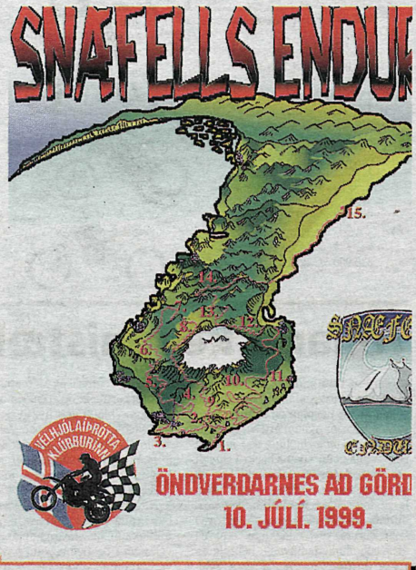 Snæfells Enduro (1999)    Reyndi vel á menn og hjól.