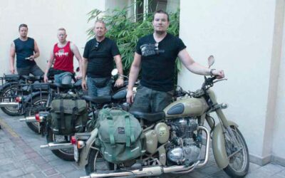 Félagar í ferðalok þeir Gunnar Friðriksson, Kristófer Sæmundsson, Lúðvík Aðalsteinn Þorsteinsson og Sæmundur Guðmundsson.