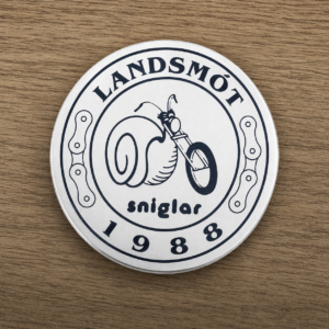 Landsmótsmerki Snigla 1988 Barmnæla