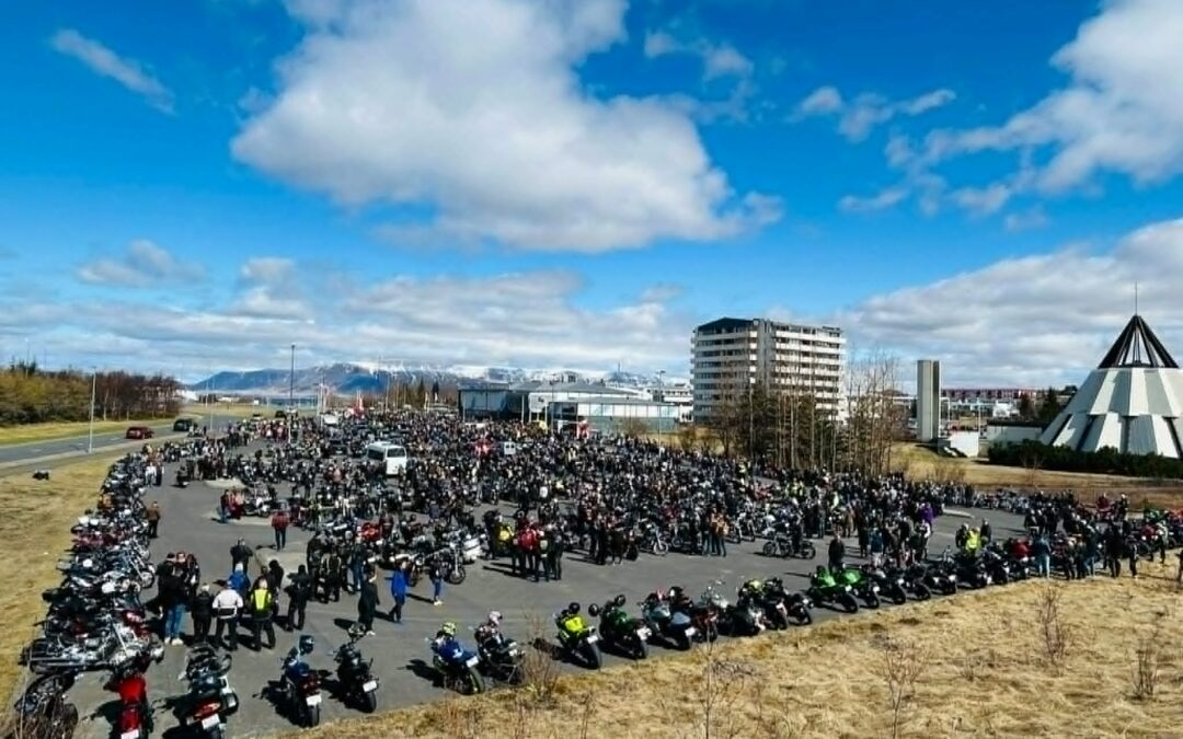 1.maí Hópkeyrslan í Reykjavík í dag.